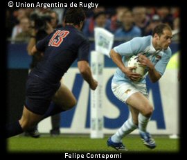 Argentina vs France 260610 Felipe Contepomi
